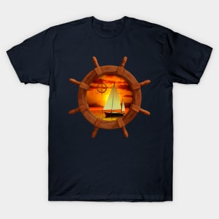 Sailboat Sunset T-Shirt